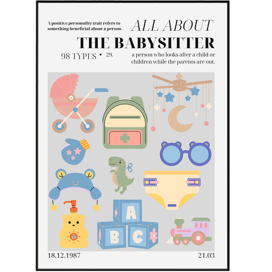 The Babysitter Personality Poster - 98typesthe Personality Poster