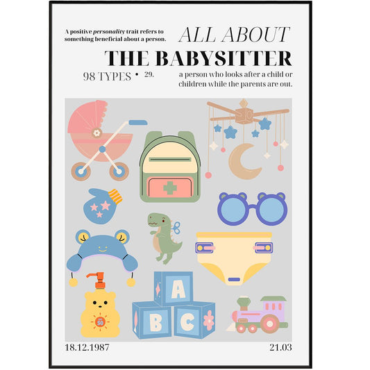 The Babysitter Personality Poster - 98typesthe Personality Poster