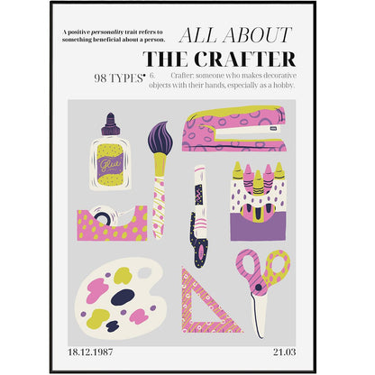 The Crafter Personality Poster - 98typesthe Personality Poster