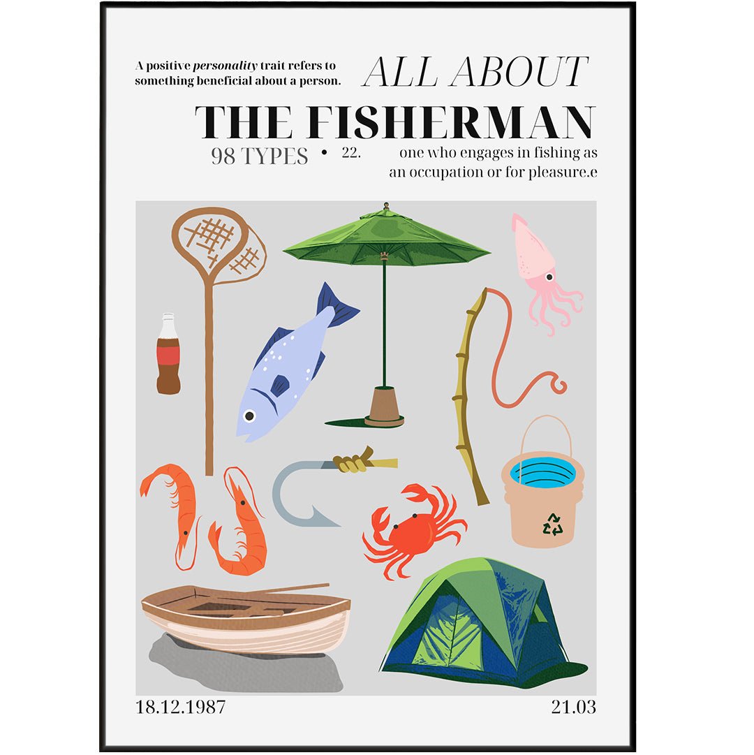 The Fisherman Personality Poster - 98typesthe Personality Poster