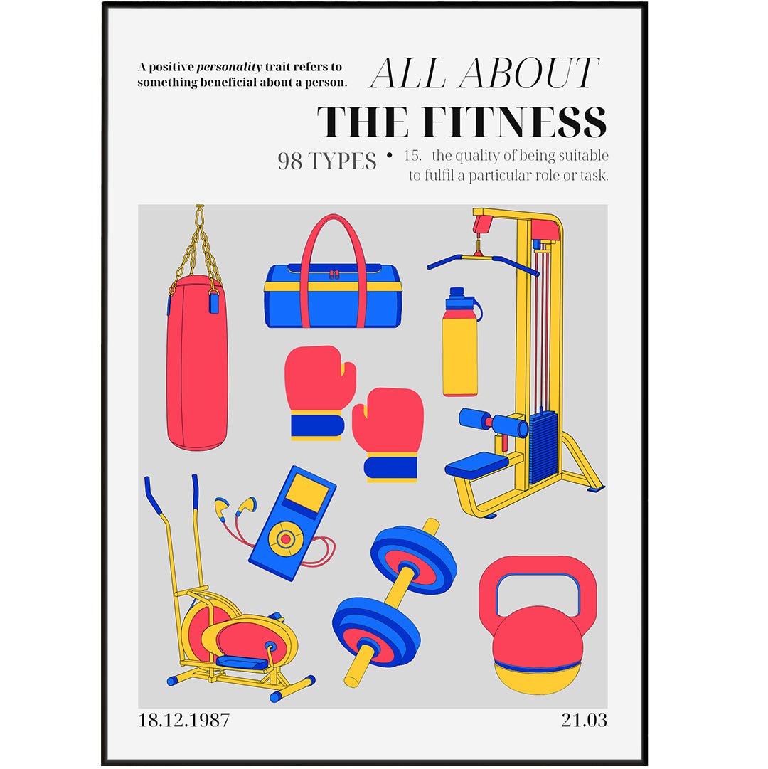 The Fitness Personality Poster - 98typesthe Personality Poster