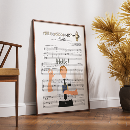 Book of Mormon Musical - Hello Poster