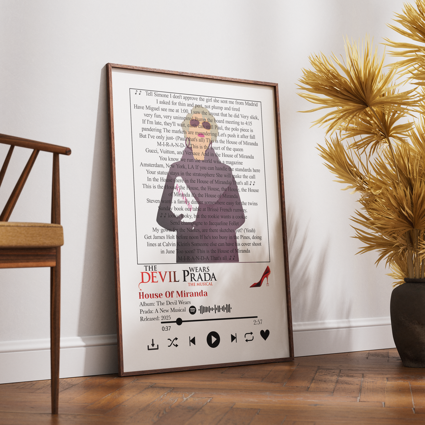 The Devil Prada – House of Amanda Lyrics Poster