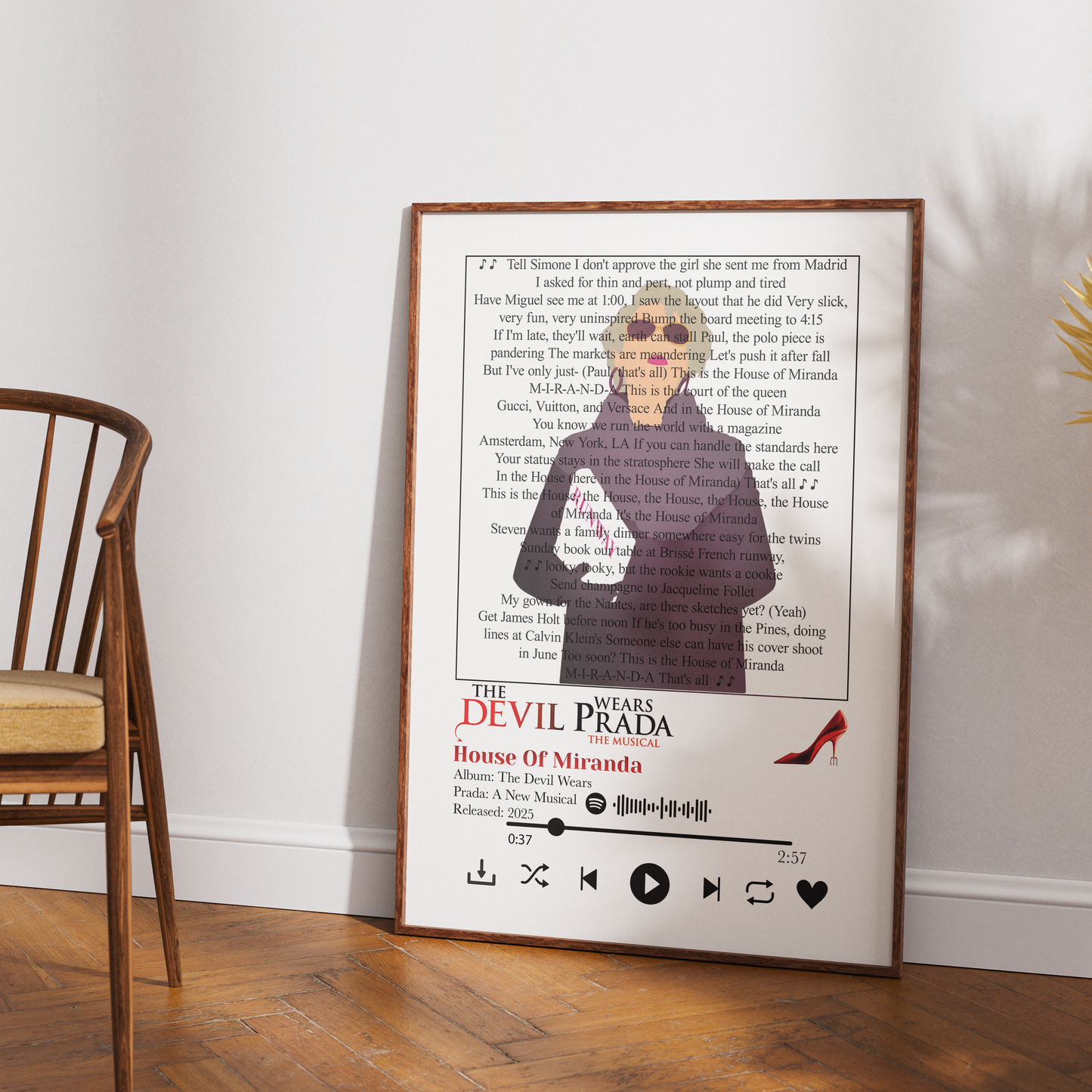 The Devil Prada – House of Amanda Lyrics Poster