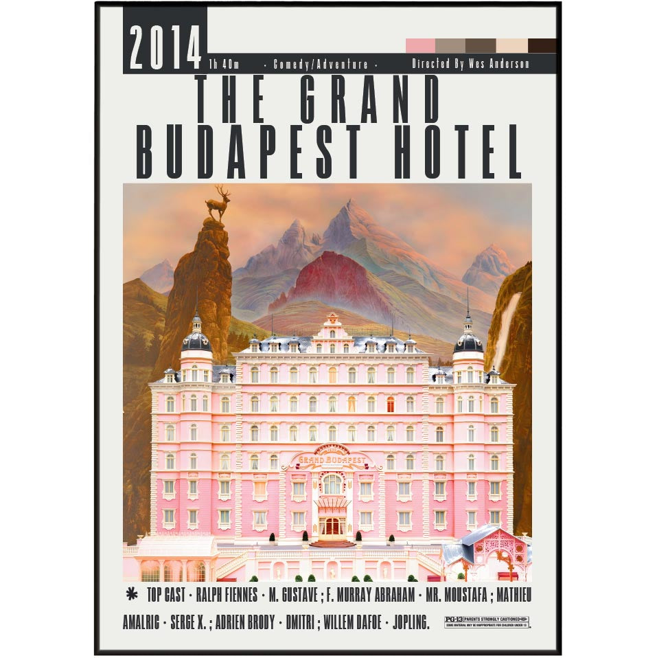 The Grand Budapest Hotel Posters | Wes Anderson Movies - 98 Types Studio