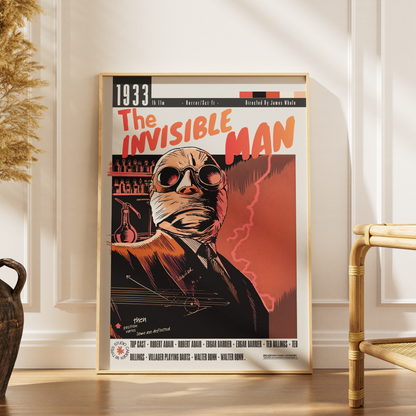 The Invisible Man (1933) Poster UK | Classic Horror