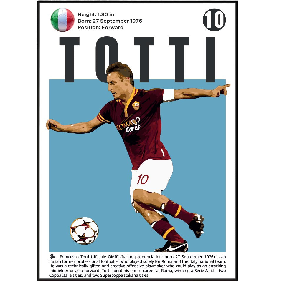 Totti Football Posters
