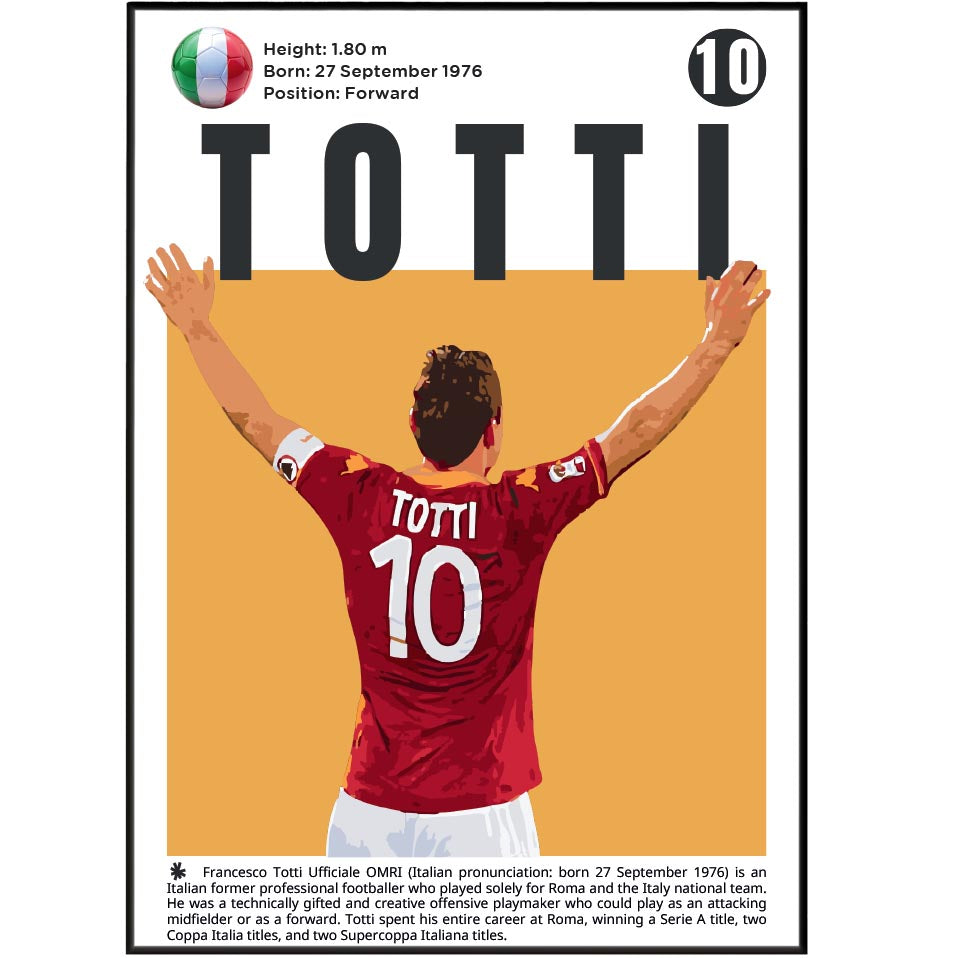 Totti Football Poster