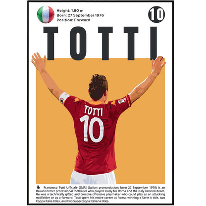 Totti Football Poster