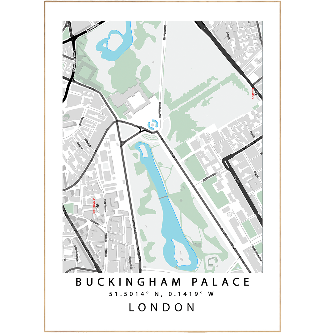 Buckingham Palace London Maps - 98typesUK Maps