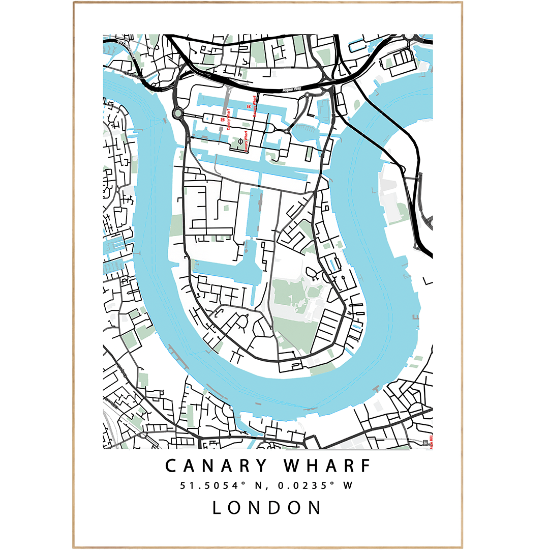 Canary Wharf London Maps - 98typesUK Maps