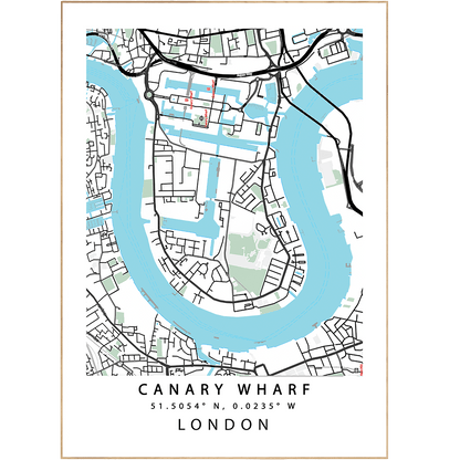 Canary Wharf London Maps - 98typesUK Maps