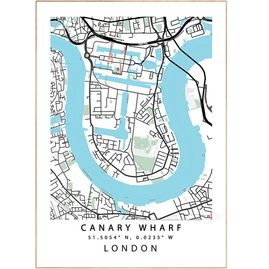 Canary Wharf London Maps - 98typesUK Maps