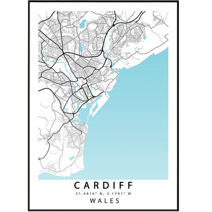 Cardiff Street City Road - 98typesUK Maps