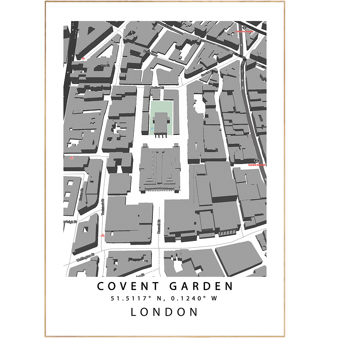 Covent Garden London Maps - 98typesUK Maps