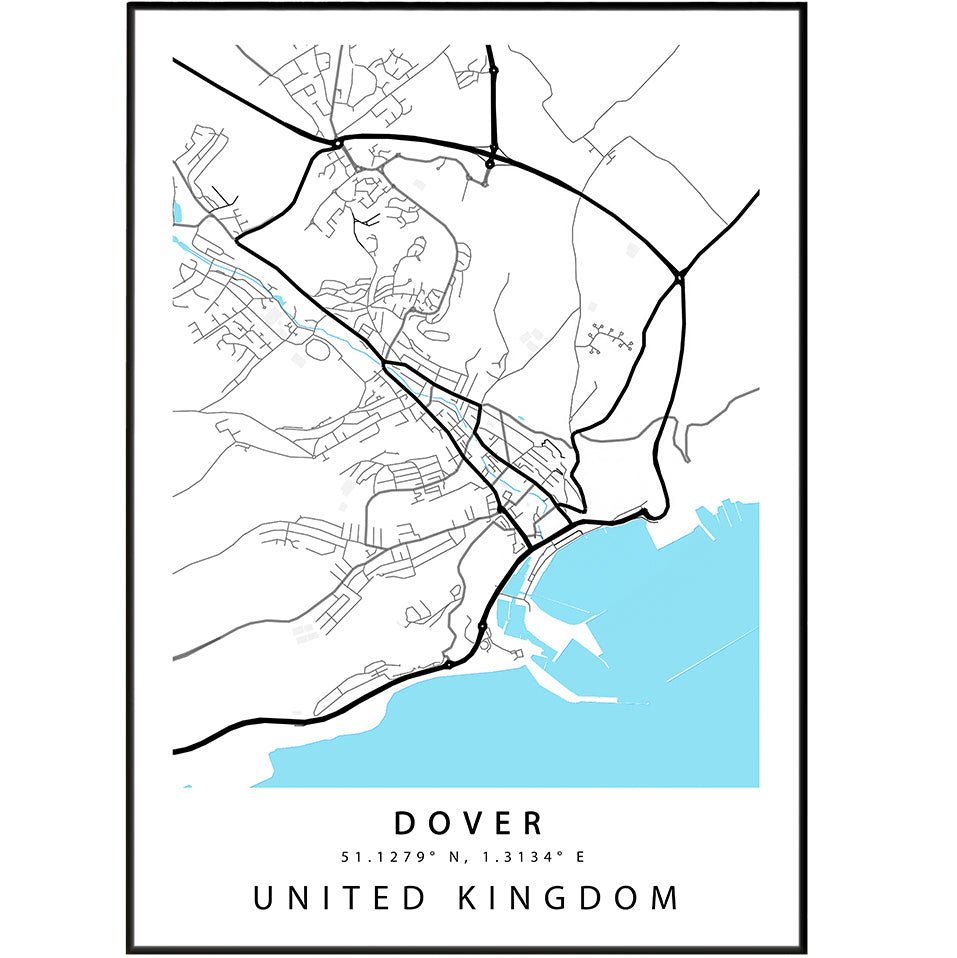 Dover Street City Map Print - 98typesUK Maps