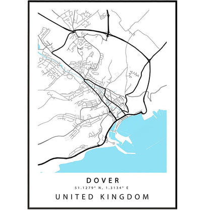 Dover Street City Map Print - 98typesUK Maps