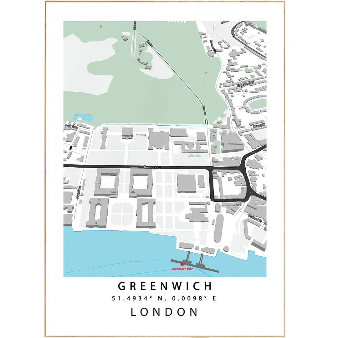 Greenwich London Maps - 98typesUK Maps