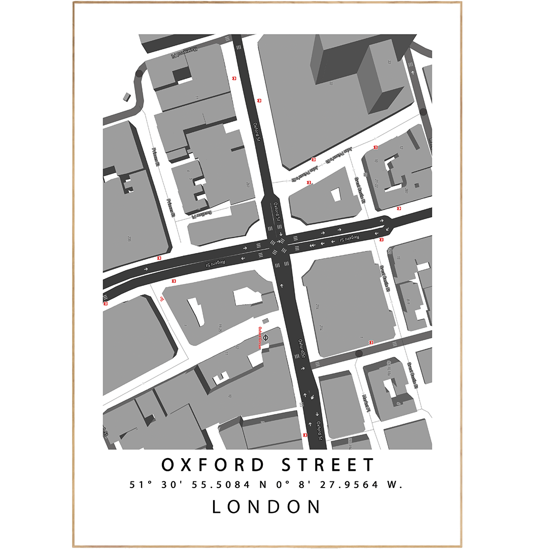 Oxford Street London Maps - 98typesUK Maps