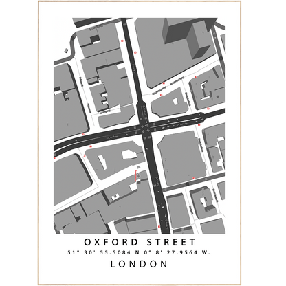 Oxford Street London Maps - 98typesUK Maps