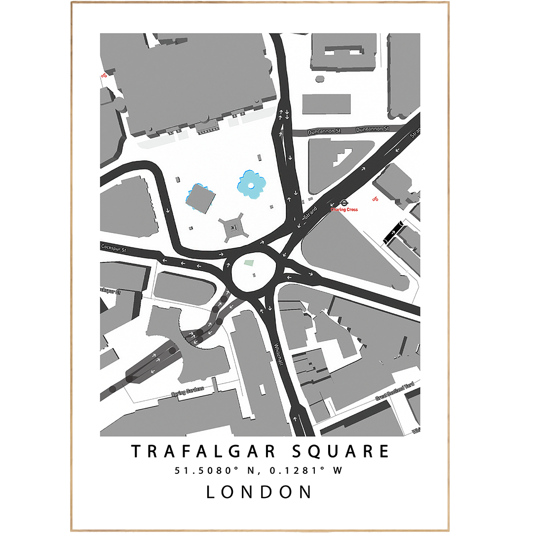 Trafalgar Square London Maps - 98typesUK Maps