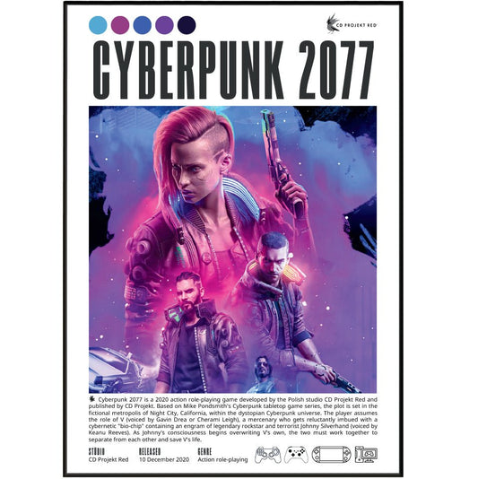 Cyberpunk 2077 Video Games Poster - 98typesVideo Games