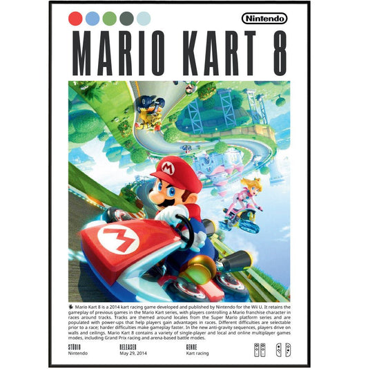 MARIO KART 8 Video Games Prints - 98typesVideo Games