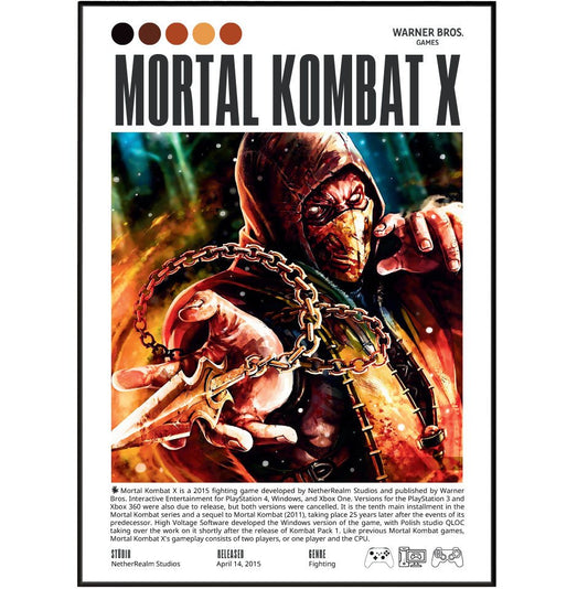 Mortal Kombat X Video Games Prints - 98typesVideo Games