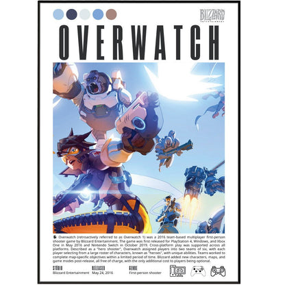 Overwatch Video Games Prints - 98typesVideo Games