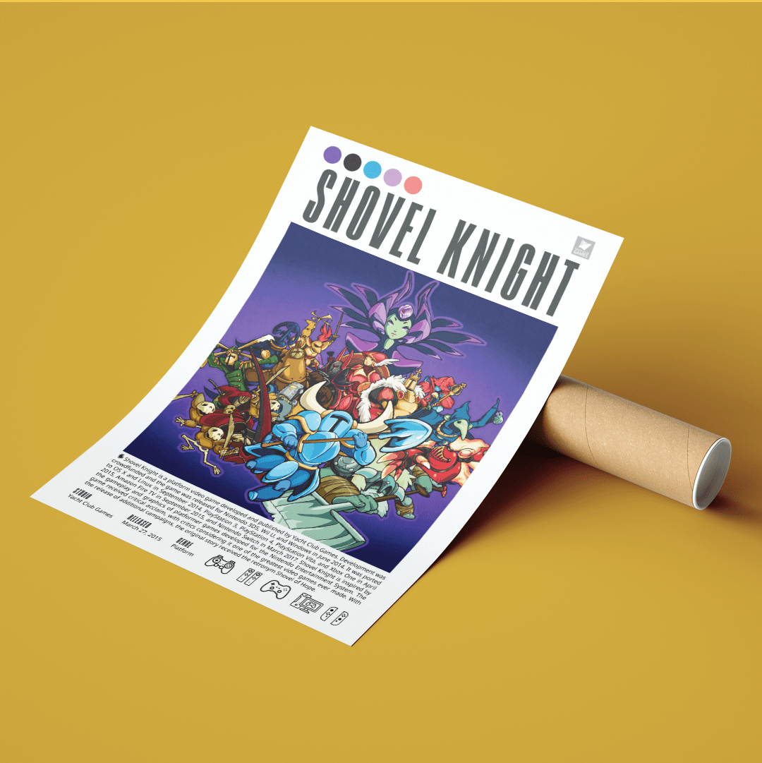 Shovel Knight Video Games Prints - 98typesVideo Games