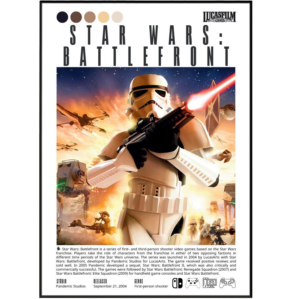 Star Wars Battlefront Video Games Prints - 98typesVideo Games