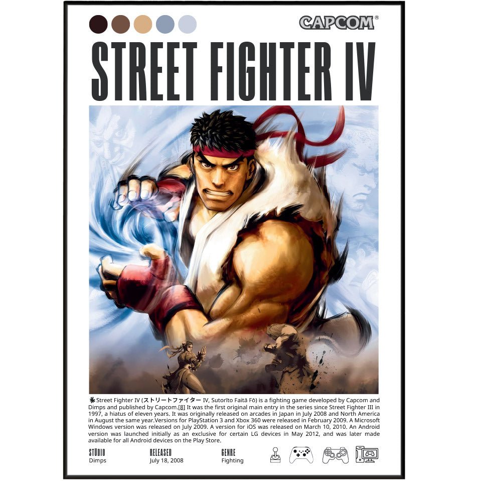 Street Fighter IV Video Games Prints - 98typesVideo Games