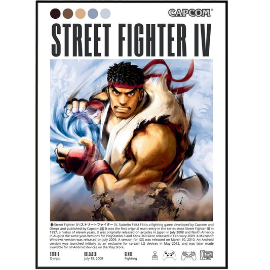 Street Fighter IV Video Games Prints - 98typesVideo Games