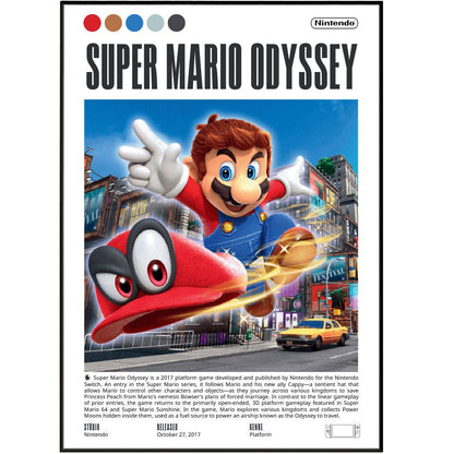 Super Mario Odyssey Video Games Prints - 98typesVideo Games