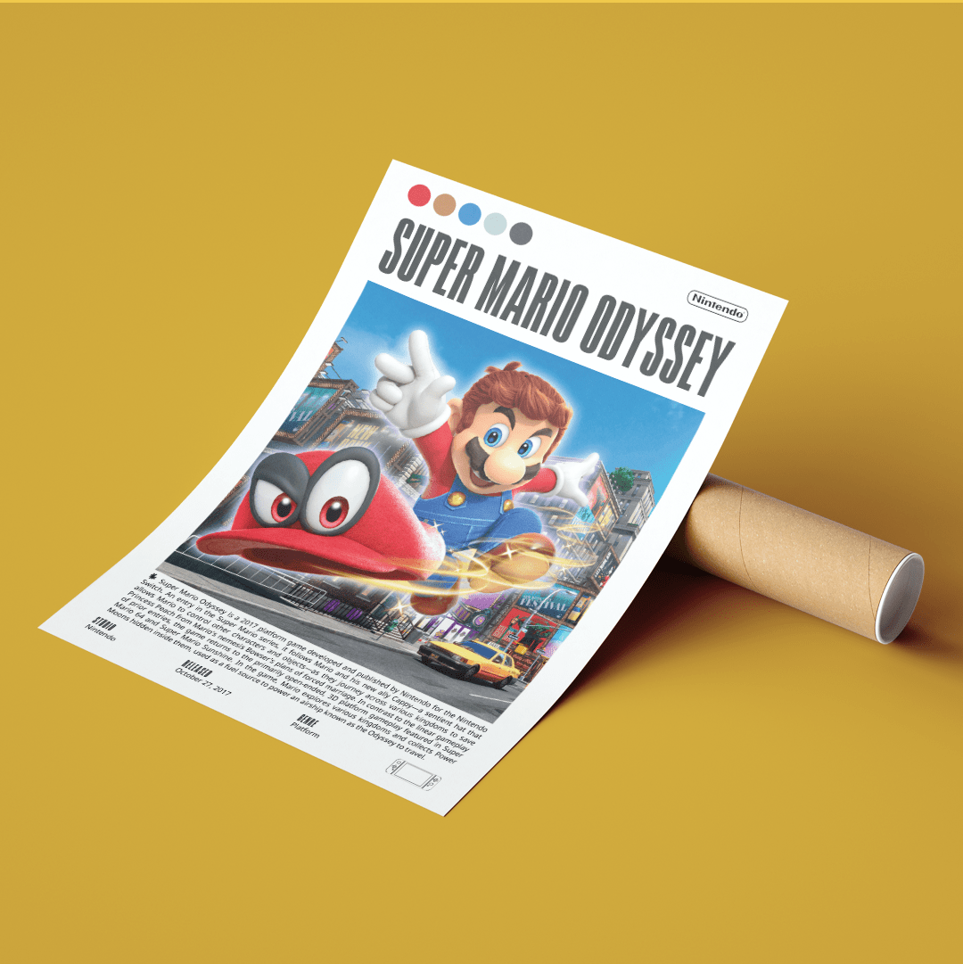 Super Mario Odyssey Video Games Prints - 98typesVideo Games