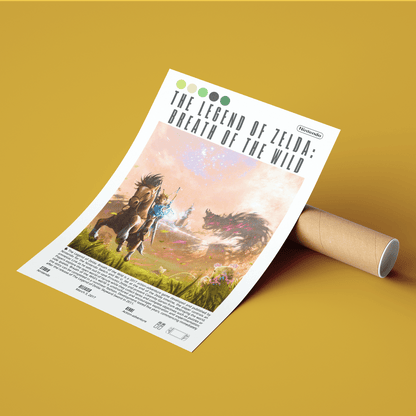 The Legend of Zelda Breath of the Wild Video Game Prints - 98typesVideo Games