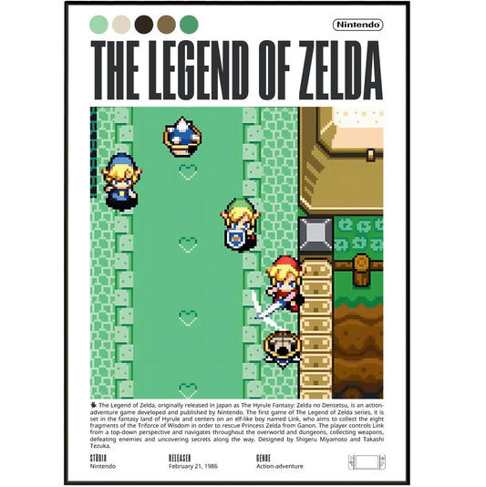 The Legend of Zelda Video Game Prints - 98typesVideo Games