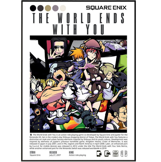The World Ends with You Video Game Prints - 98typesVideo Games