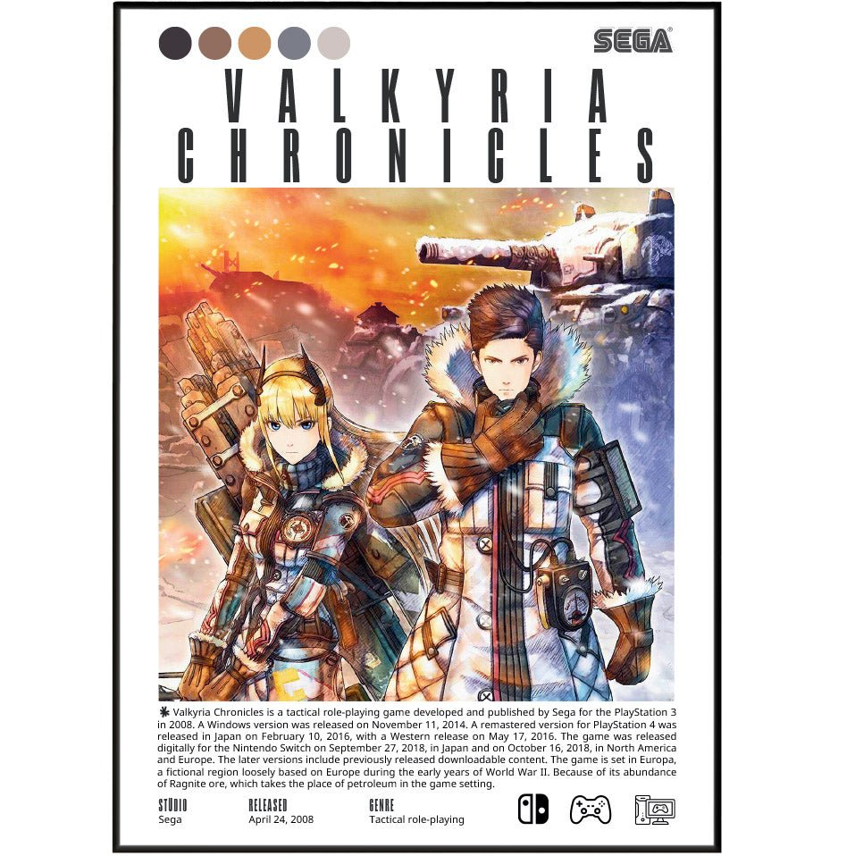 Valkyria Chronicles Video game Prints - 98typesVideo Games