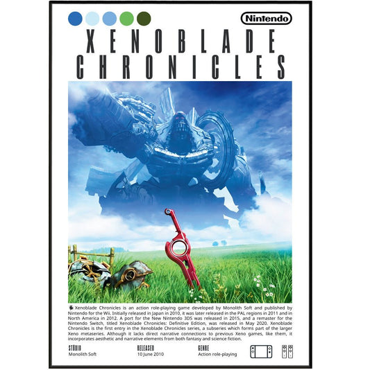 Xenoblade Chronicles Video game Prints - 98typesVideo Games