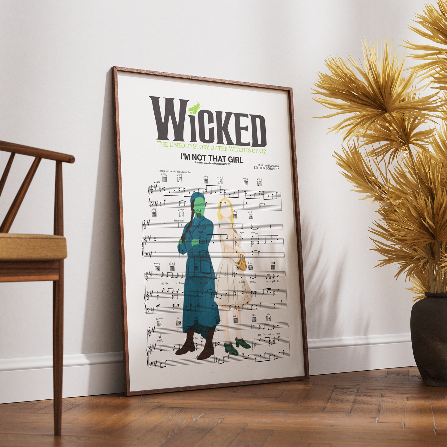 Wicked – “I’m Not That Girl” Lyric Poster