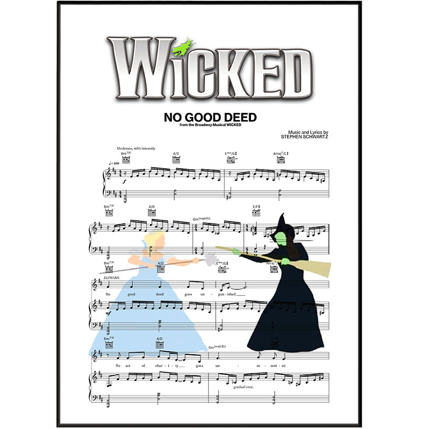 Wicked – “No Good Deed” Lyric Poster