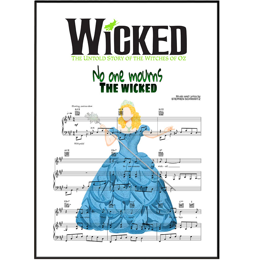 Wicked – “No One Mourns the Wicked” Lyric Poster