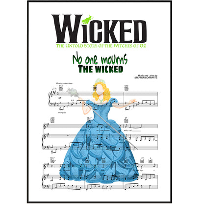 Wicked – “No One Mourns the Wicked” Lyric Poster
