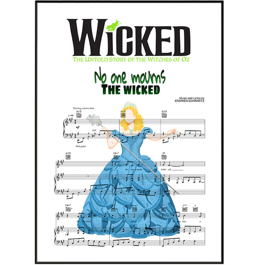 Wicked – “No One Mourns the Wicked” Lyric Poster