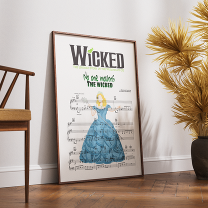 Wicked – “No One Mourns the Wicked” Lyric Poster