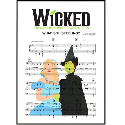 Wicked - What Is This Feeling Music Print