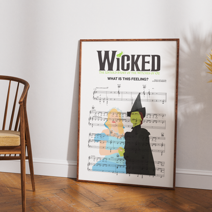 Wicked - What Is This Feeling Music Print