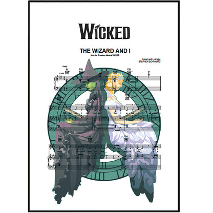Wicked - The Wizard and I Music Print