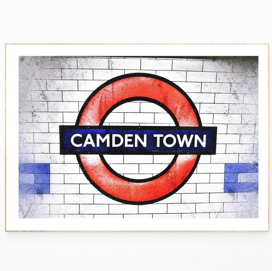 Camden Town Underground London photography print — Camden Tube station North London wall art UK
- 98types